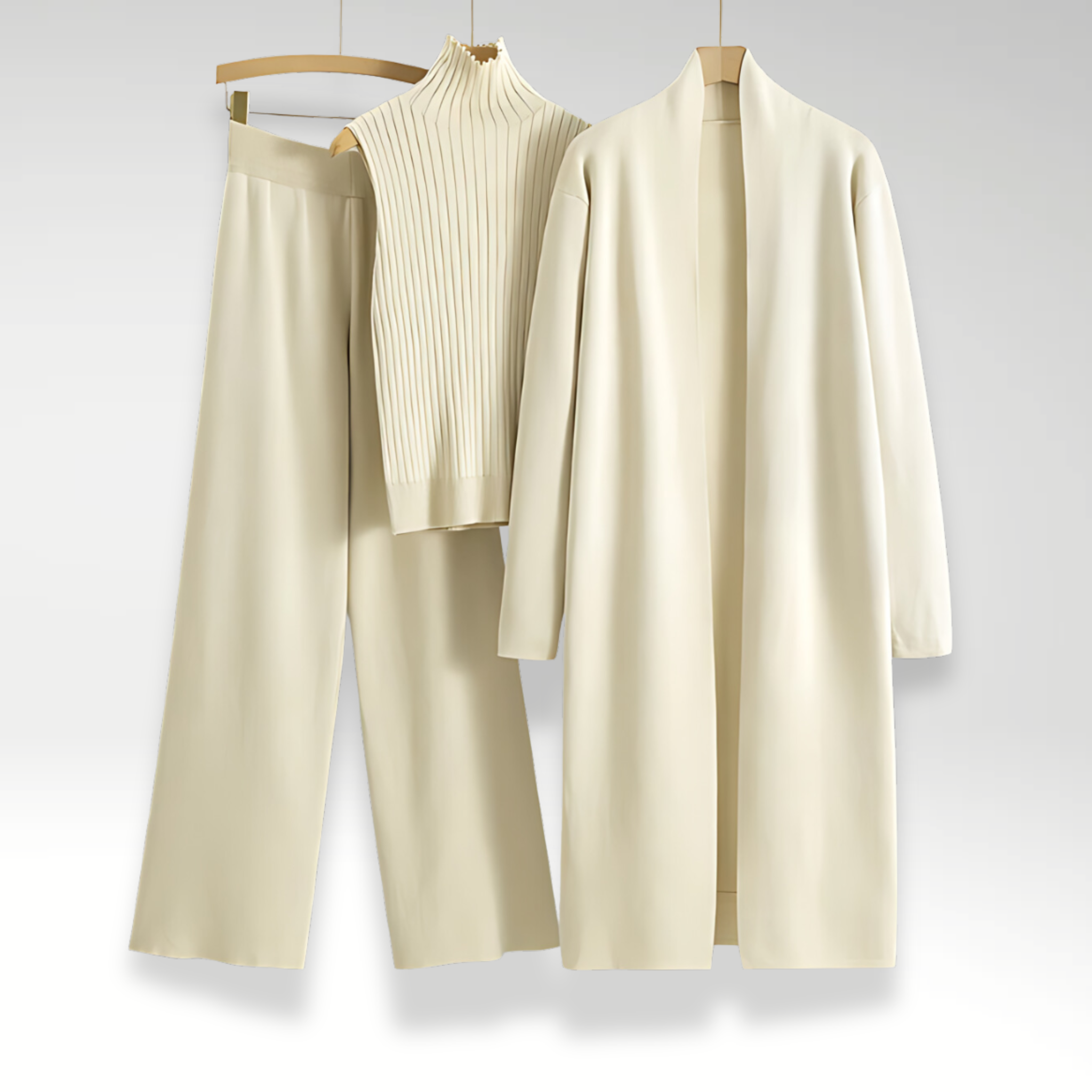 Lemoine™ | Ensemble trois pièces en maille Luxe
