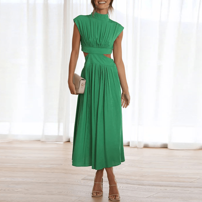 Lemoine™ | Blaise - Robe Élégante en Tissu Fluide avec Coupe Sculptée