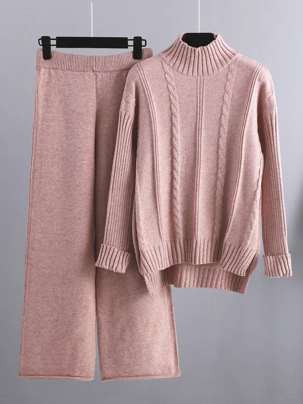 Lemoine™ | Ensemble deux pièces Lounge en tricot torsadé