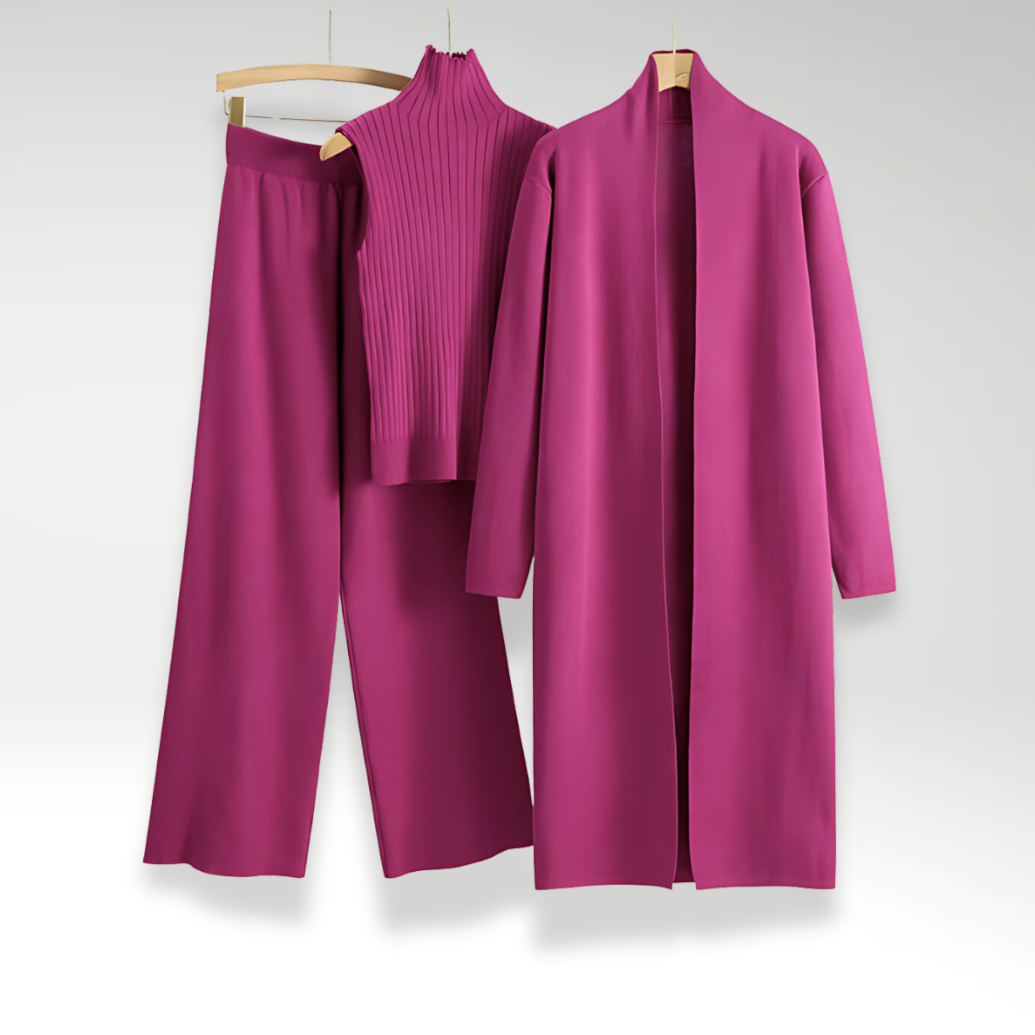 Lemoine™ | Ensemble trois pièces en maille Luxe